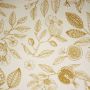 Vintage canvas botanische print oker