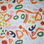 Alphen fleece stof Desigual grijs