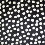 Double Soft Fleece Stippen Zwart-Ecru