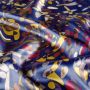 Satijn abstract multicolor blauw