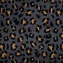 Nicky Velours Stof Leopard Antraciet