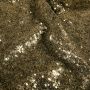 Mesh stof Pailletten Effen Goud