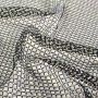 Mesh stof Diamant Effen Zwart