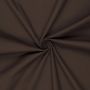 Katoen spandex twill donker bruin