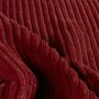 Ribcord Velours Stof koraalrood