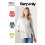 Simplicity patroon 9275 maat 42 t/m 50