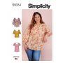 Simplicity patroon 9334 maat 46 t/m 54