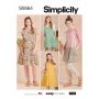 Simplicity patroon 9564 maat 32 t/m 50