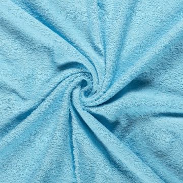 Badstof dubbelgelust licht aqua