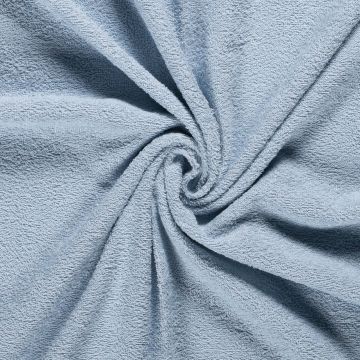 Badstof dubbelgelust licht blauw
