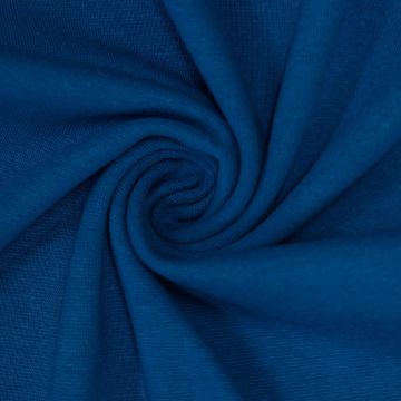 Boordstof fijn pauw blauw