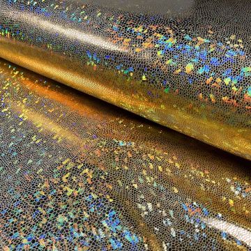 Stretch Glitter Snow Goud