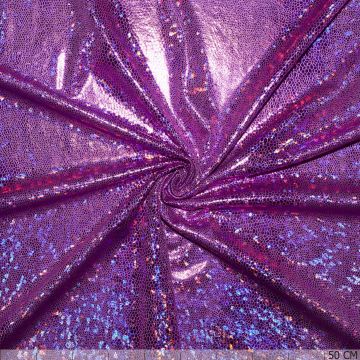 Stretch Glitter Snow Fuchsia