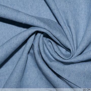 Voorgewassen Denim Middle Weight Light Blue