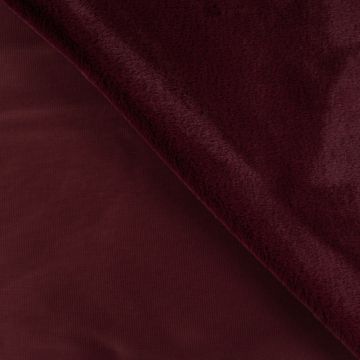 Soepele stretch bont - Flex Fur bordeaux
