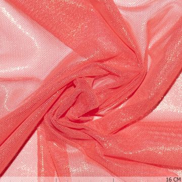 Tule Spandex Salmon-Oranje