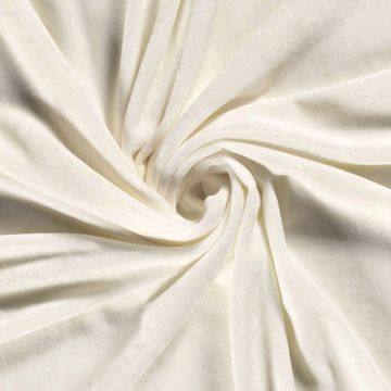 Plain Tricot Fluweel Gebroken wit