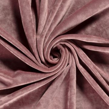 Plain Tricot Fluweel Old Pink