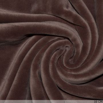 Plain Tricot Fluweel Braun