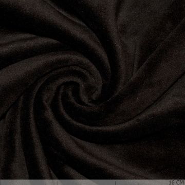 Plain tricot Fluweel Dark Braun