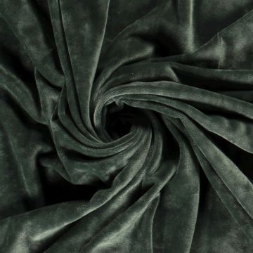 Plain Tricot Fluweel Jade