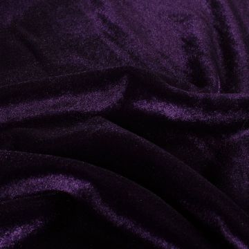 Plain Fluweel Dark Purple