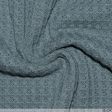 Knitted Waffle Big Dark Mint