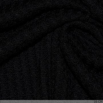 Knitted Waffle Big Black