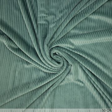 Knitted Corduroy Zeegroen