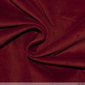 Stretch Velvet Deep Red