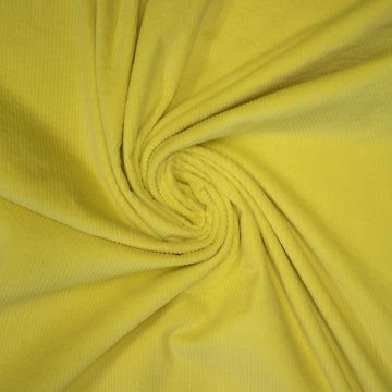 Corduroy Stretch Washed geel