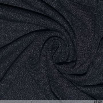 Viscose crêpe blauw melange