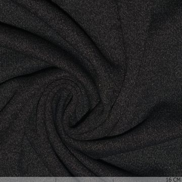 Viscose crêpe antraciet melange