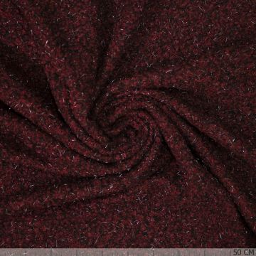 Bouclé breisel lurex brique