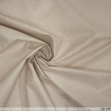 Gecoate katoen uni beige