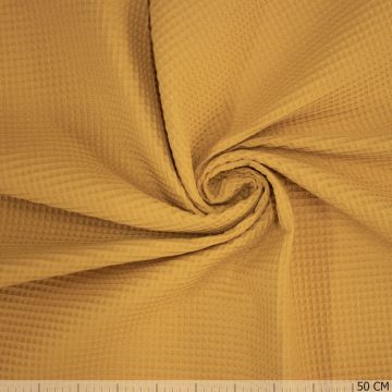 Wafeldoek oker