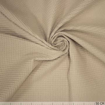 Wafeldoek licht beige