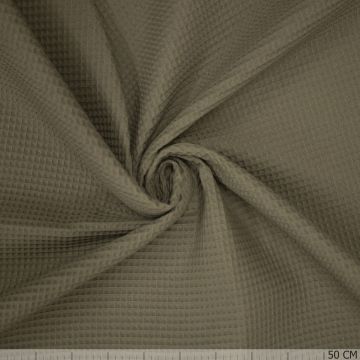 Wafeldoek khaki groen