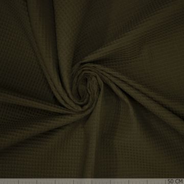 Wafeldoek khaki