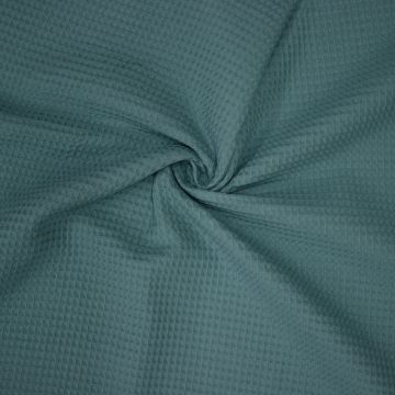 Wafeldoek donker mint