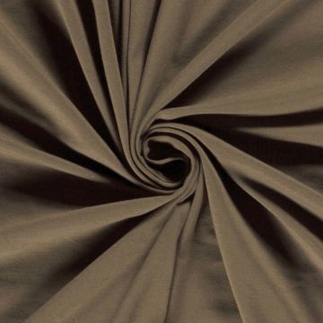 Katoen Tricot taupe bruin