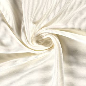 Rib tricot gebroken wit