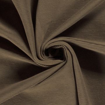 Rib tricot taupe bruin