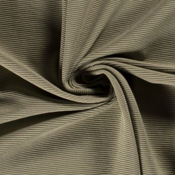 Rib tricot olijfgroen