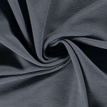 Rib tricot gebroken staalblauw
