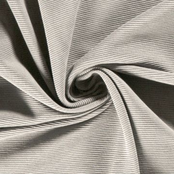 Rib tricot licht grijs