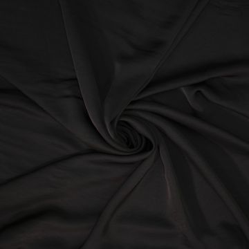 Milano stretch satin zwart