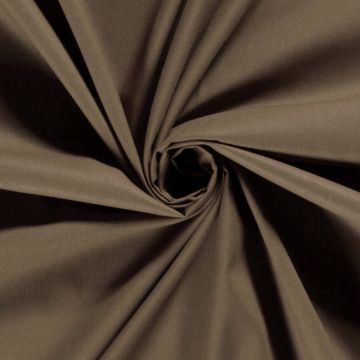 Poplin taupe bruin