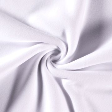 Katoen Fleece wit