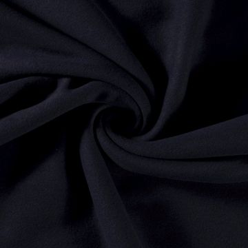 Katoen Fleece marine blauw